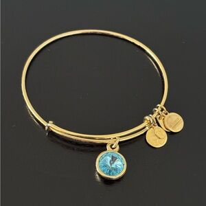 Alex and Ani Bracelet, March Birthstone, Aquamarine